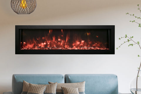 Image of Remii 45 inch Extra Deep Built-In Indoor Outdoor Electric Fireplace | Heater | 102745-DE | Electric Fireplaces Depot