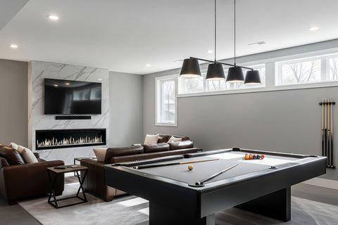 Image of SimpliFire Allusion Edge 100 Inch Smart Virtual Digital Electric Fireplace - SF-ALLE100