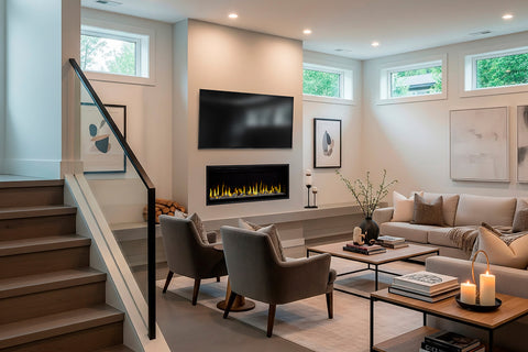 Image of SimpliFire Allusion Edge Smart Virtual Digital Electric Fireplace