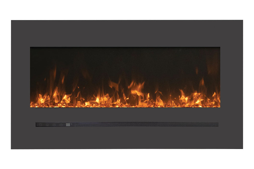 Sierra Flame 40 inch Wall Mount Linear Electric Fireplace - Heater - Electric Fireplaces Depot
