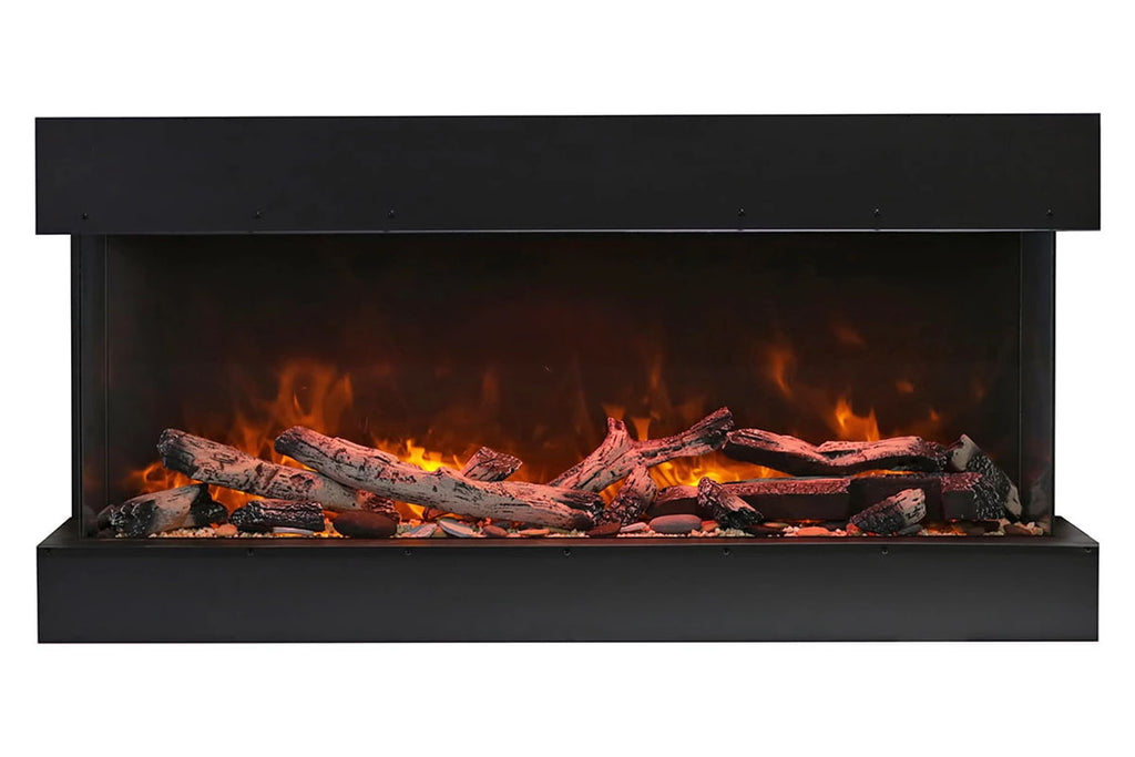 Amantii Panorama 72 inch 3-Sided Built-in Indoor & Outdoor Electric Fireplace - Heater - Electric Fireplaces Depot