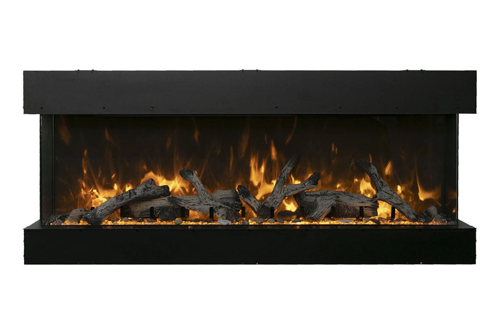 Amantii Panorama Tru View 60 inch 3-Sided Built-in Indoor Outdoor Electric Fireplace with Heater | 60-TRU-VIEW-XL