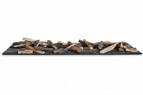 Image of Aquafire Hand-Painted Faux Wood Molded Log Set with Ember Bed for Aquafire Water Vapor Fireplace