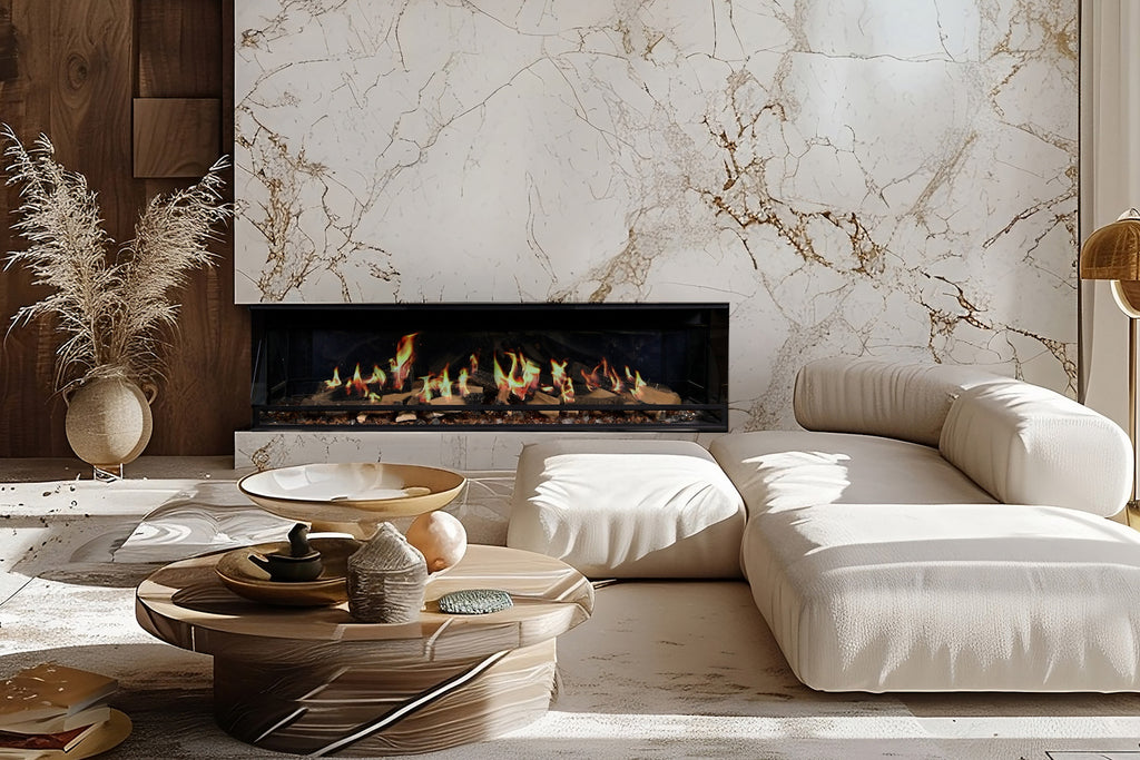 Ortal Holographic 60 inch Linear Multi Side View Virtual Smart Electric Fireplace US150TEL