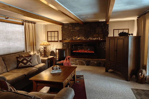 Image of Touchstone Sideline Black 50'' Built-in Electric Fireplace - Heater - 80004 - Electric Fireplaces Depot