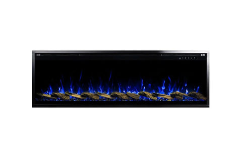 Image of Touchstone Sideline Elite Pro 60 Smart Wall Mount Recessed Electric Fireplace | Linear Fireplace Insert 80058