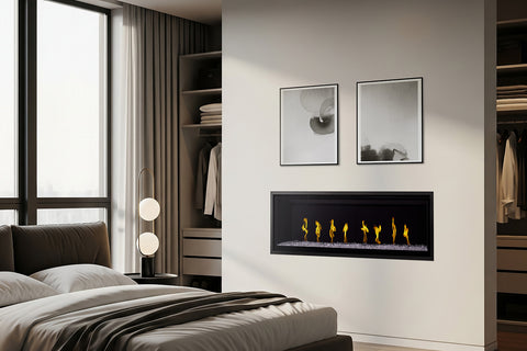 Image of SimpliFire Allusion Edge 60 Inch Smart Virtual Digital Electric Fireplace - SF-ALLE60