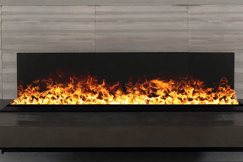 Image of Aquafire Lite 60 inch Built-In Water Vapor Electric Fireplace - Water Mist Electric Fireplace - AWL-60-150