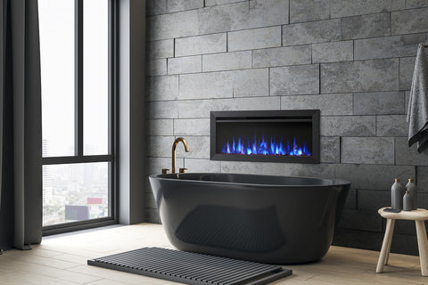 Image of SimpliFire Allusion Slim 40 inch Wall Mount Recessed Electric Fireplace - SF-ALLS40