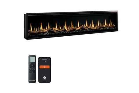 Image of SimpliFire Allusion Edge 100 Inch Smart Virtual Digital Electric Fireplace - SF-ALLE100