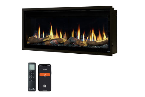 Image of SimpliFire Allusion Edge 50 Inch Smart Virtual Digital Electric Fireplace - SF-ALLE50