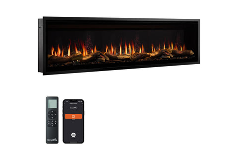 Image of SimpliFire Allusion Edge 78" Virtual Wall Mount / Recessed Linear Electric Fireplace