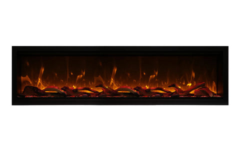 Image of Amantii Symmetry Bespoke Xtra Tall Recessed Flush Mount Smart Indoor Outdoor Electric Fireplace SYM-XT-BESPOKE