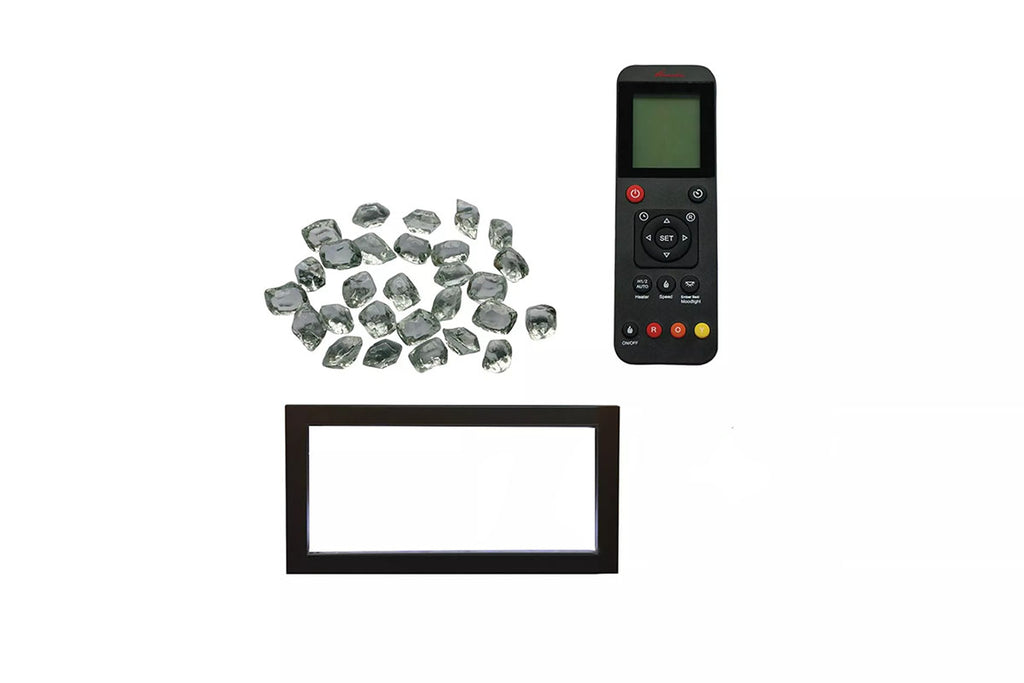 Amantii Traditional Extra Slim 33-Inch Built-In Electric Firebox Insert | Electric Fireplace Heater | TRD-33-XS | Electric Fireplaces Depot