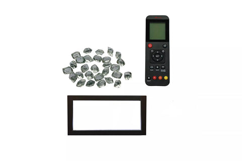 Image of Amantii Traditional Extra Slim 33-Inch Built-In Electric Firebox Insert | Electric Fireplace Heater | TRD-33-XS | Electric Fireplaces Depot