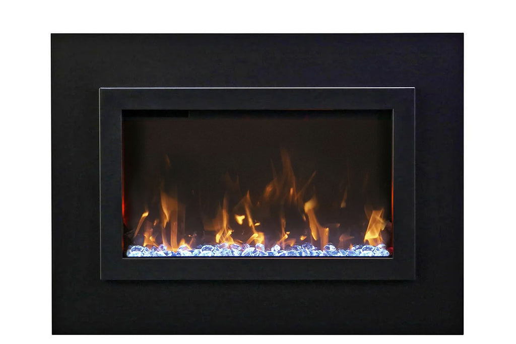 Amantii Traditional Bespoke 38 Inch Built-In Indoor Outdoor Smart Electric Firebox Insert TRD-38-BESPOKE