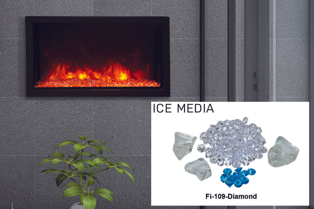 Amantii Panorama 40-in Deep Tall Built-in Indoor & Outdoor Electric Fireplace - Heater - BI-40-DEEP-XT - Electric Fireplaces Depot