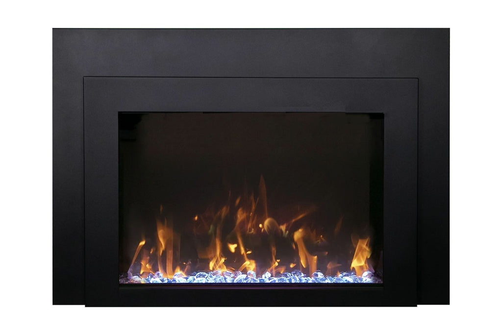 Amantii Traditional Bespoke 38 Inch Built-In Indoor Outdoor Smart Electric Firebox Insert TRD-38-BESPOKE