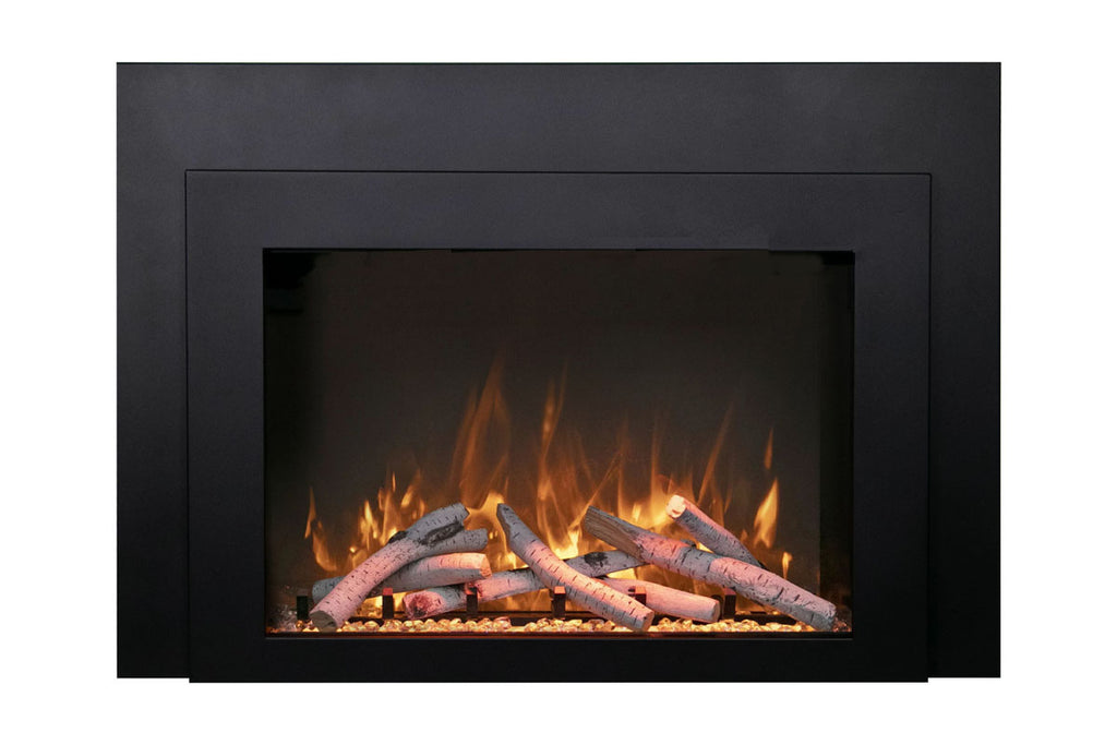 Amantii Traditional Bespoke 38 Inch Built-In Indoor Outdoor Smart Electric Firebox Insert TRD-38-BESPOKE