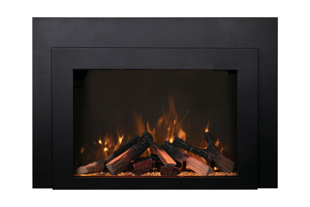 Amantii Traditional Bespoke 38 Inch Built-In Indoor Outdoor Smart Electric Firebox Insert TRD-38-BESPOKE