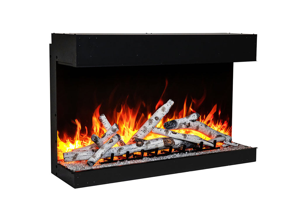 Amantii Tru View Bespoke 45-inch 3-Sided View Built In Indoor Outdoor Smart Electric Fireplace -TRV-45-BESPOKE