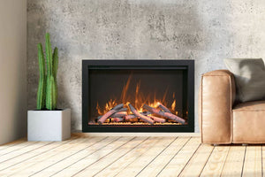 Amantii Traditional Bespoke 30 Inch Built-In Indoor Outdoor Smart Electric Firebox Insert TRD-30-BESPOKE