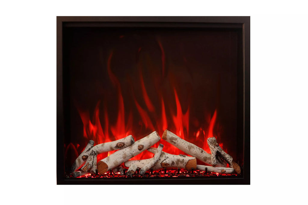 Amantii Traditional Bespoke 48 Inch Built-In Indoor Outdoor Smart Electric Firebox Insert TRD-48-BESPOKE