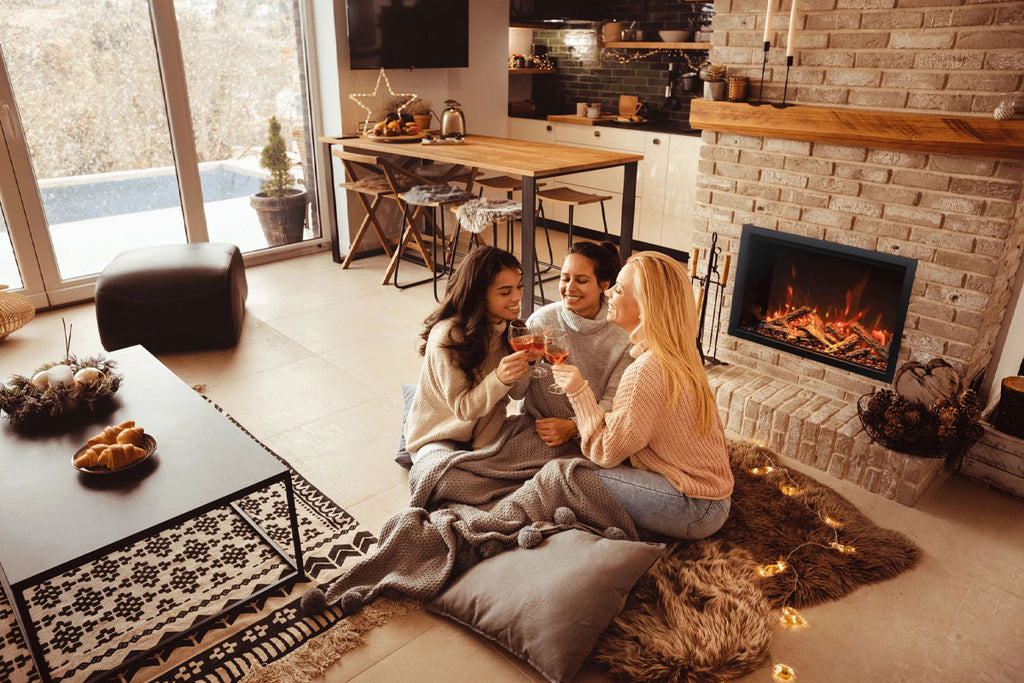 Amantii Traditional Bespoke Built-In Indoor Outdoor Smart Electric Firebox Insert