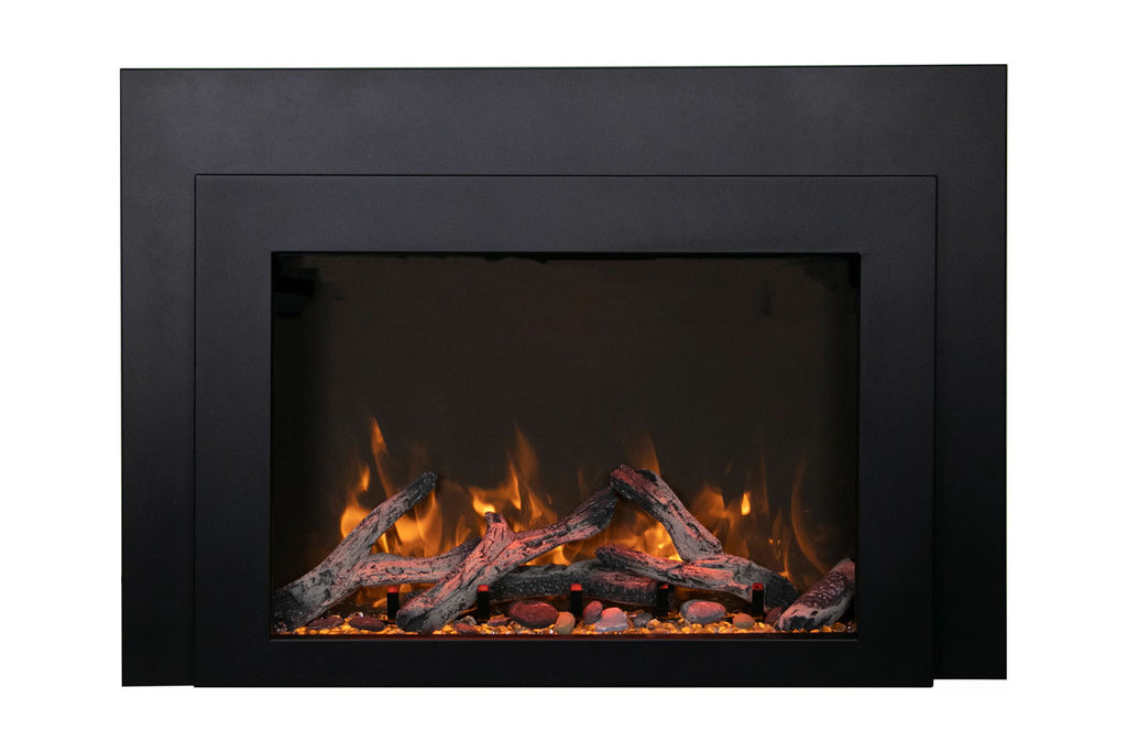Amantii Traditional Bespoke 38 Inch Built-In Indoor Outdoor Smart Electric Firebox Insert TRD-38-BESPOKE