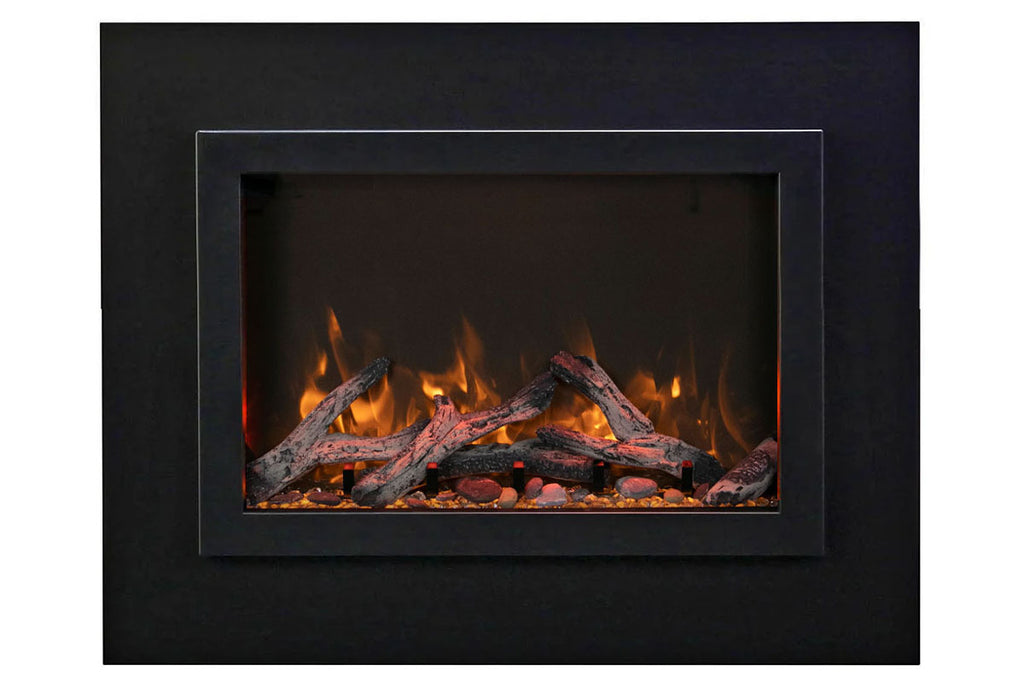 Amantii Traditional Bespoke 38 Inch Built-In Indoor Outdoor Smart Electric Firebox Insert TRD-38-BESPOKE