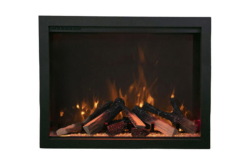 Image of Amantii Traditional Bespoke 48 Inch Built-In Indoor Outdoor Smart Electric Firebox Insert TRD-48-BESPOKE