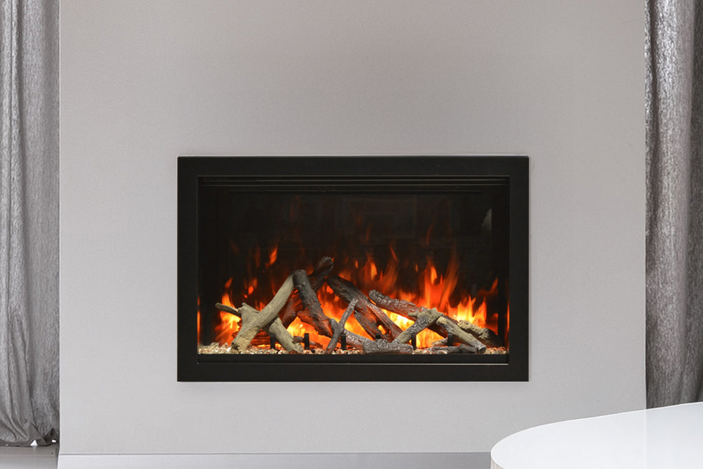 Amantii Traditional Lumina 26 Inch Built-In Indoor Outdoor Smart Electric Firebox Insert - TRD-26-LUMINA