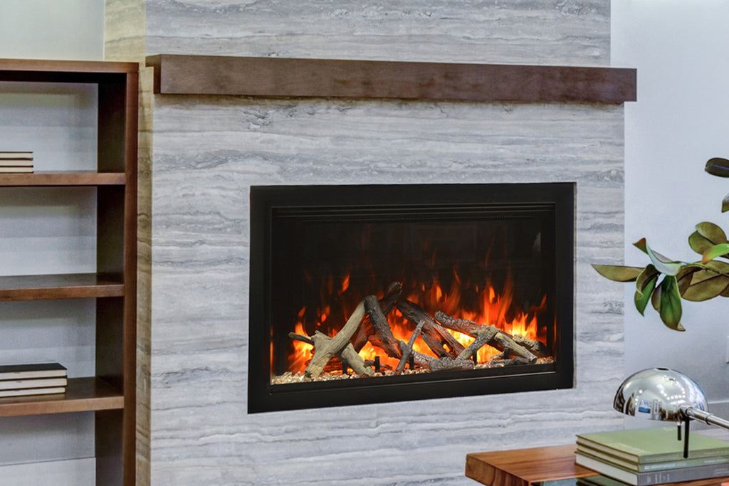 Amantii Traditional Lumina 30-Inch Built-In Indoor/Outdoor Smart Electric Firebox Insert