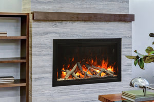 Amantii Traditional Lumina 30-Inch Built-In Indoor/Outdoor Smart Electric Firebox Insert