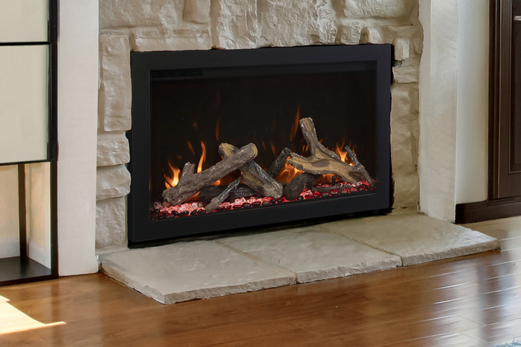 Amantii Traditional Lumina 33-Inch Built-In Indoor/Outdoor Smart Electric Firebox Insert