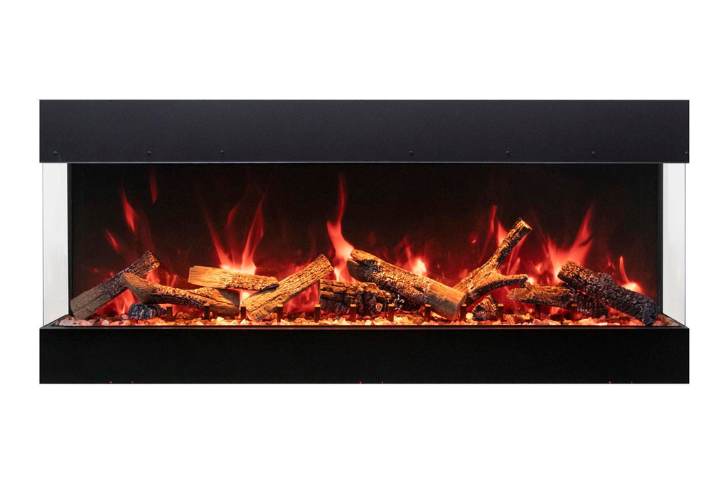 Amantii Tru View Bespoke 3-Sided View Built In Indoor Outdoor Smart Electric Fireplace