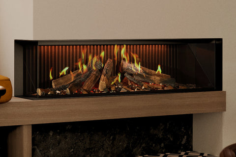 Image of Ambiance Luxus 60" Vitrual Multi-Side View Built-In Electric Fireplace