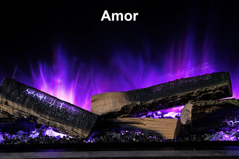 Image of Flamerite Fires E-FX Slim Line 24-inch Built-In Electric Firebox - Electric Fireplace E-FX Slim FLR-FP-EFX-SL-600