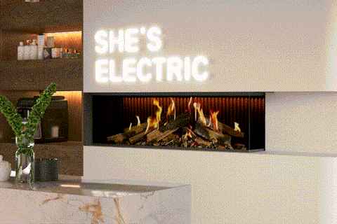 Image of Ambiance Luxus 60" Vitrual Multi-Side View Built-In Electric Fireplace