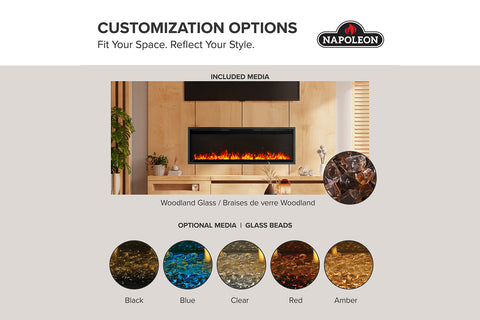 Image of Napoleon Astound SlimMount Smart Wall Mount Recessed Slim Linear Electric Fireplace