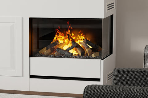 Image of Dimplex 30 Inches Opti-Myst Aura Multi-Sided Built-In Electric Fireplace - 3STEP-RGB-AM - 500003866
