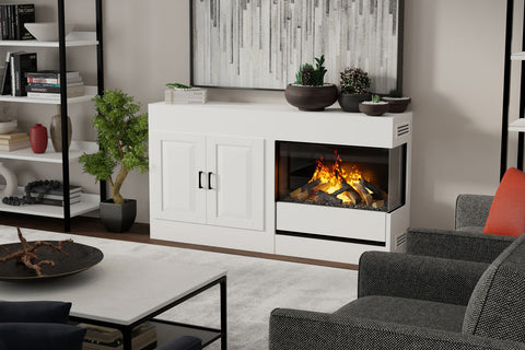 Image of Dimplex 30'' Opti-Myst Aura Multi-Sided Built-In Electric Fireplace