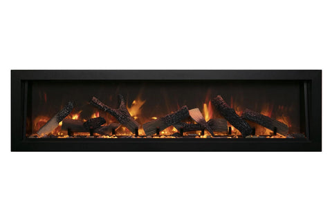 Image of Amantii Panorama 72 inch Deep Built-in Indoor & Outdoor Electric Fireplace – Heater – BI-72-DEEP-OD – Electric Fireplaces Depot
