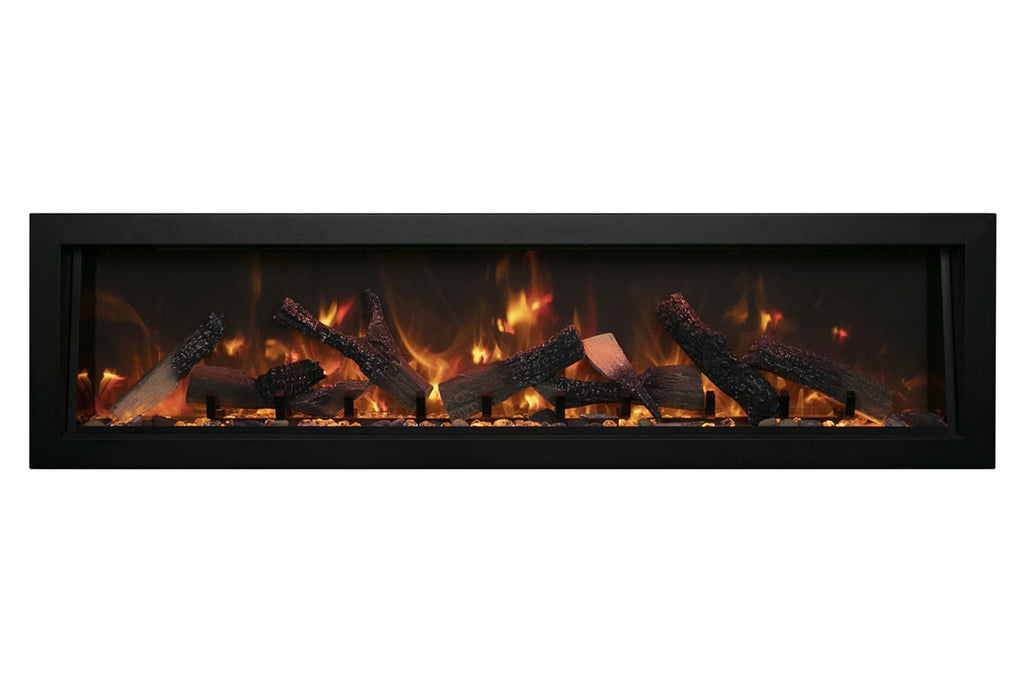 Amantii Panorama 60-in Deep Tall Built-in Indoor & Outdoor Electric Fireplace - Heater - BI-60-DEEP-XT