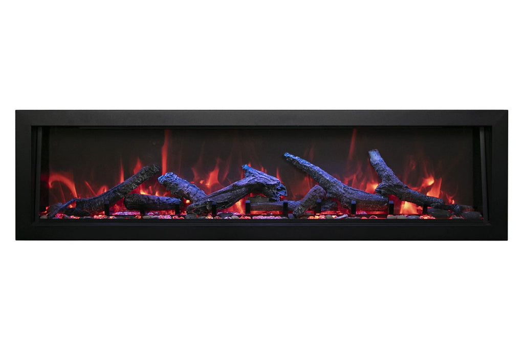 Amantii Panorama 72 inch Deep Built-in Indoor & Outdoor Electric Fireplace – Heater – BI-72-DEEP-OD – Electric Fireplaces Depot
