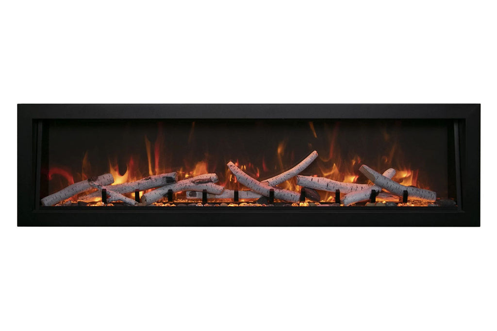 Amantii Panorama 60-in Deep Tall Built-in Indoor & Outdoor Electric Fireplace - Heater - BI-60-DEEP-XT