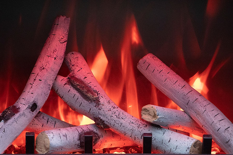 Sierra Flame 23-inch Cast Iron Freestanding Electric Stove - Electric Fireplace Heater - Logs Set - Electric Fireplaces Depot