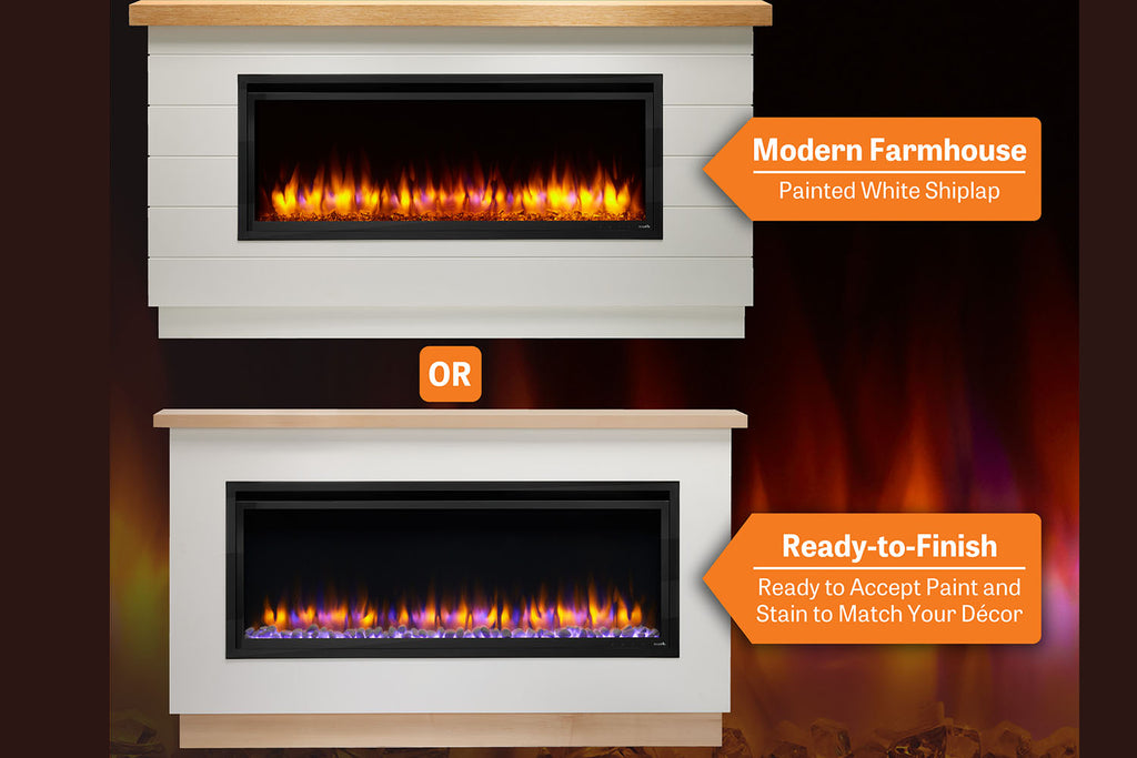 SimpliFire Boyd 68 Ready to Finish Electric Fireplace