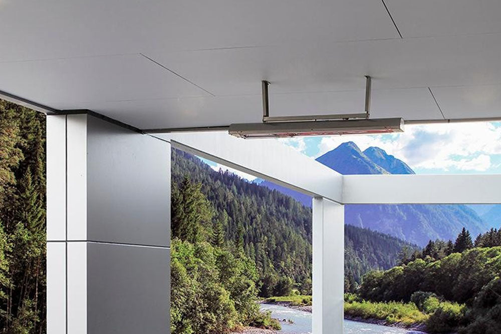 Returned Bromic Heating 44-inch Cobalt Smart-Heat Series 4000W Electric Patio Heater | Stainless Steel Infrared Outdoor Heater | BH0610003-OB