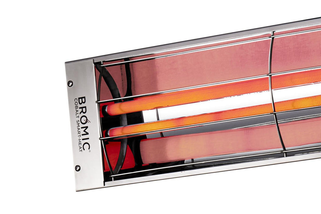 Returned Bromic Heating 44-inch Cobalt Smart-Heat Series 4000W Electric Patio Heater | Stainless Steel Infrared Outdoor Heater | BH0610003-OB